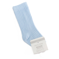 BW-61-2243S: Baby 3/4 Length Socks - Sky Blue